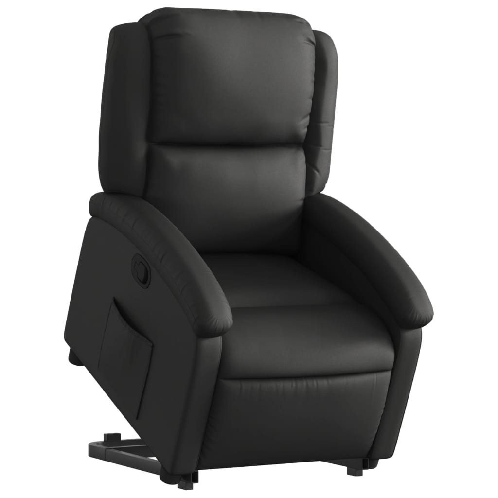 Fauteuil inclinable noir cuir véritable - XIOS