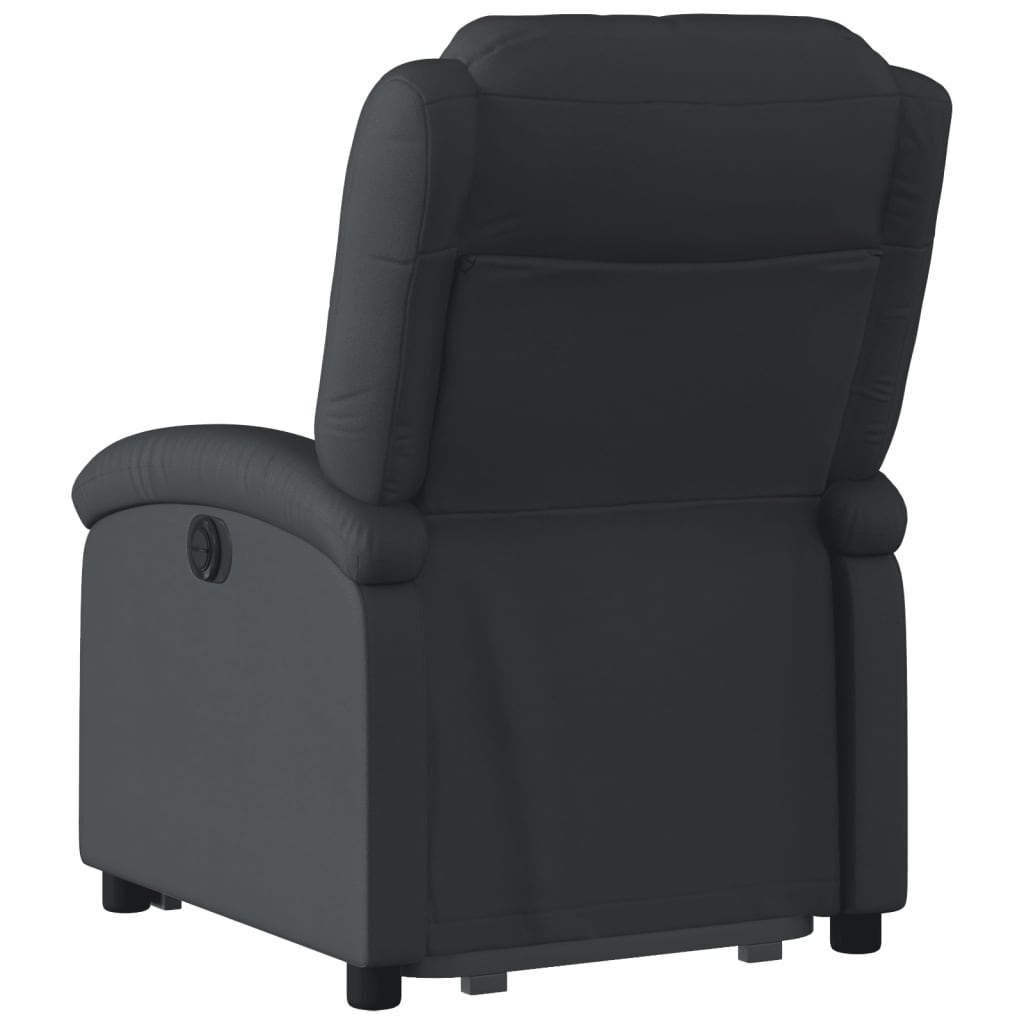 Fauteuil inclinable noir cuir véritable - XIOS