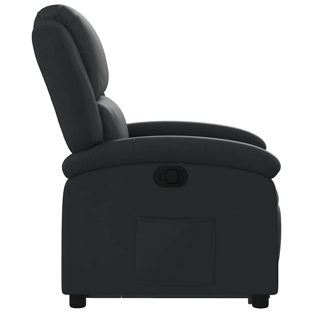 Fauteuil inclinable noir cuir véritable - XIOS