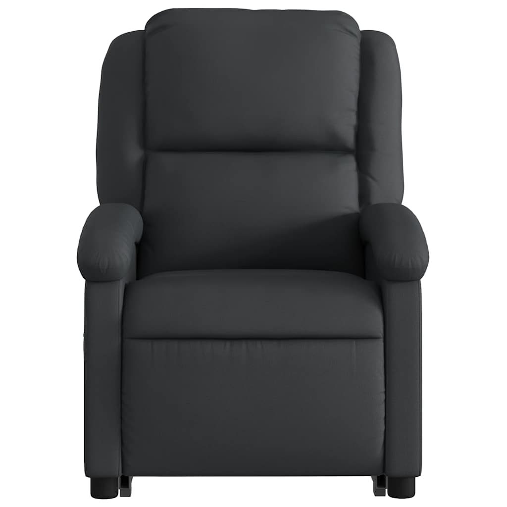 Fauteuil inclinable électrique noir cuir véritable - XIOS