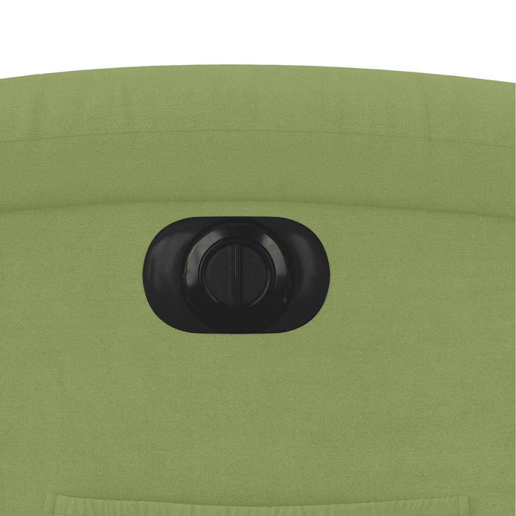 Fauteuil inclinable électrique vert clair velours - XIOS