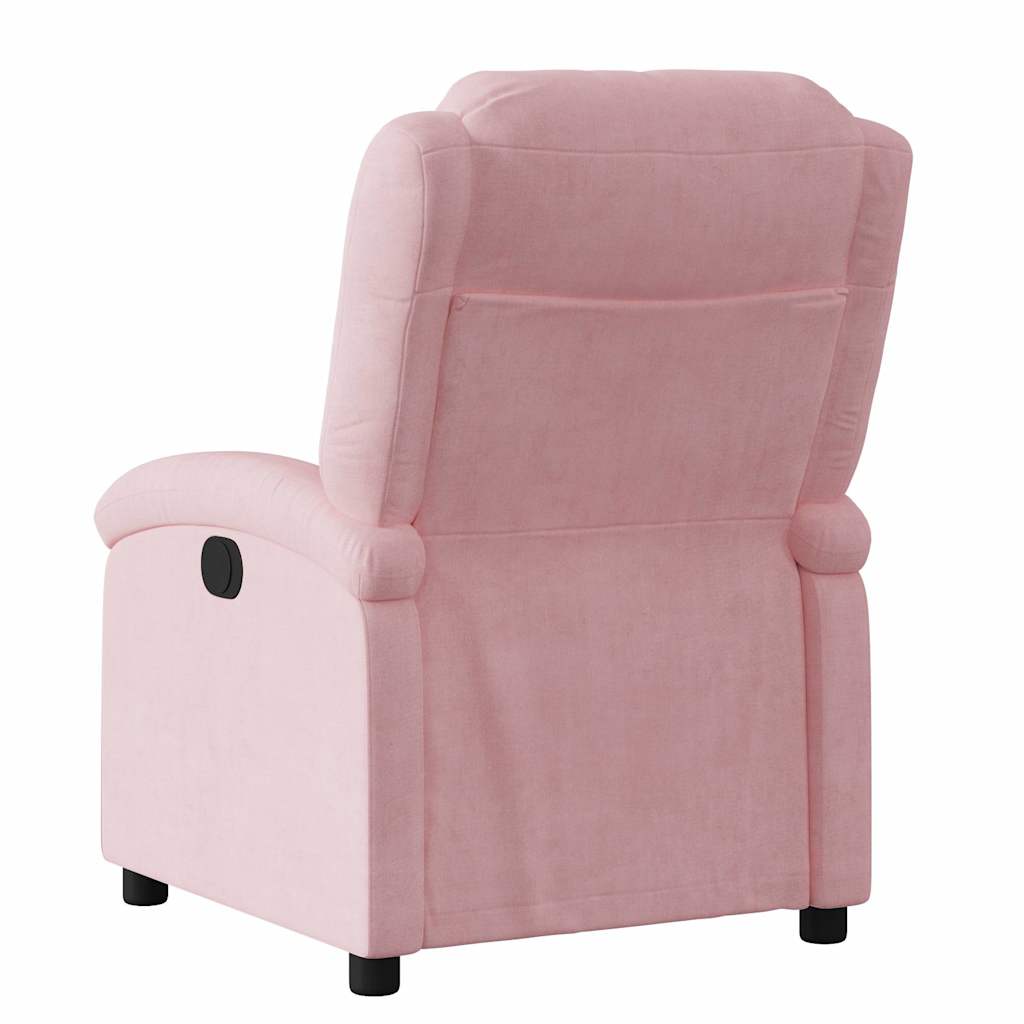 Fauteuil inclinable électrique Rose Velours - XIOS