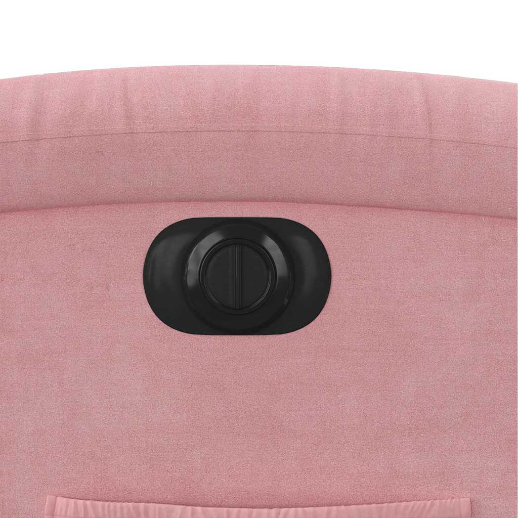 Fauteuil inclinable électrique Rose Velours - XIOS