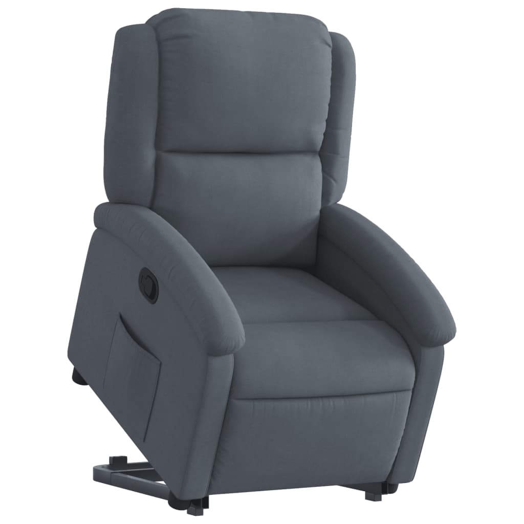 Fauteuil inclinable Gris foncé Velours - XIOS