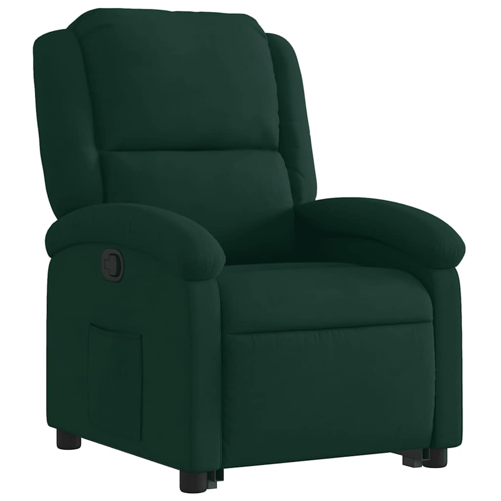 Fauteuil inclinable Vert foncé Velours - XIOS