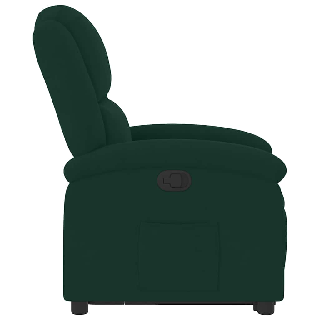Fauteuil inclinable Vert foncé Velours - XIOS