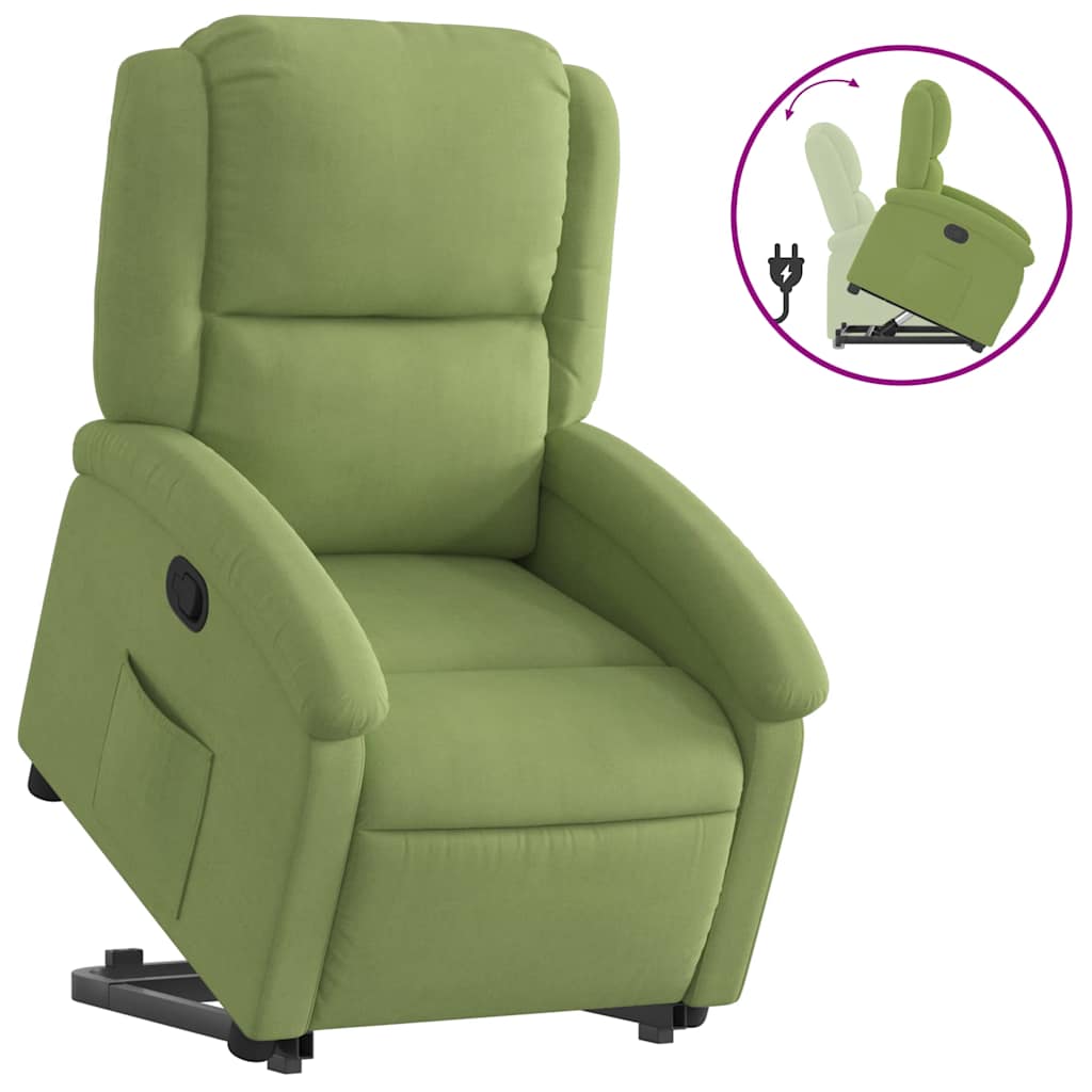 Fauteuil inclinable Vert clair Velours