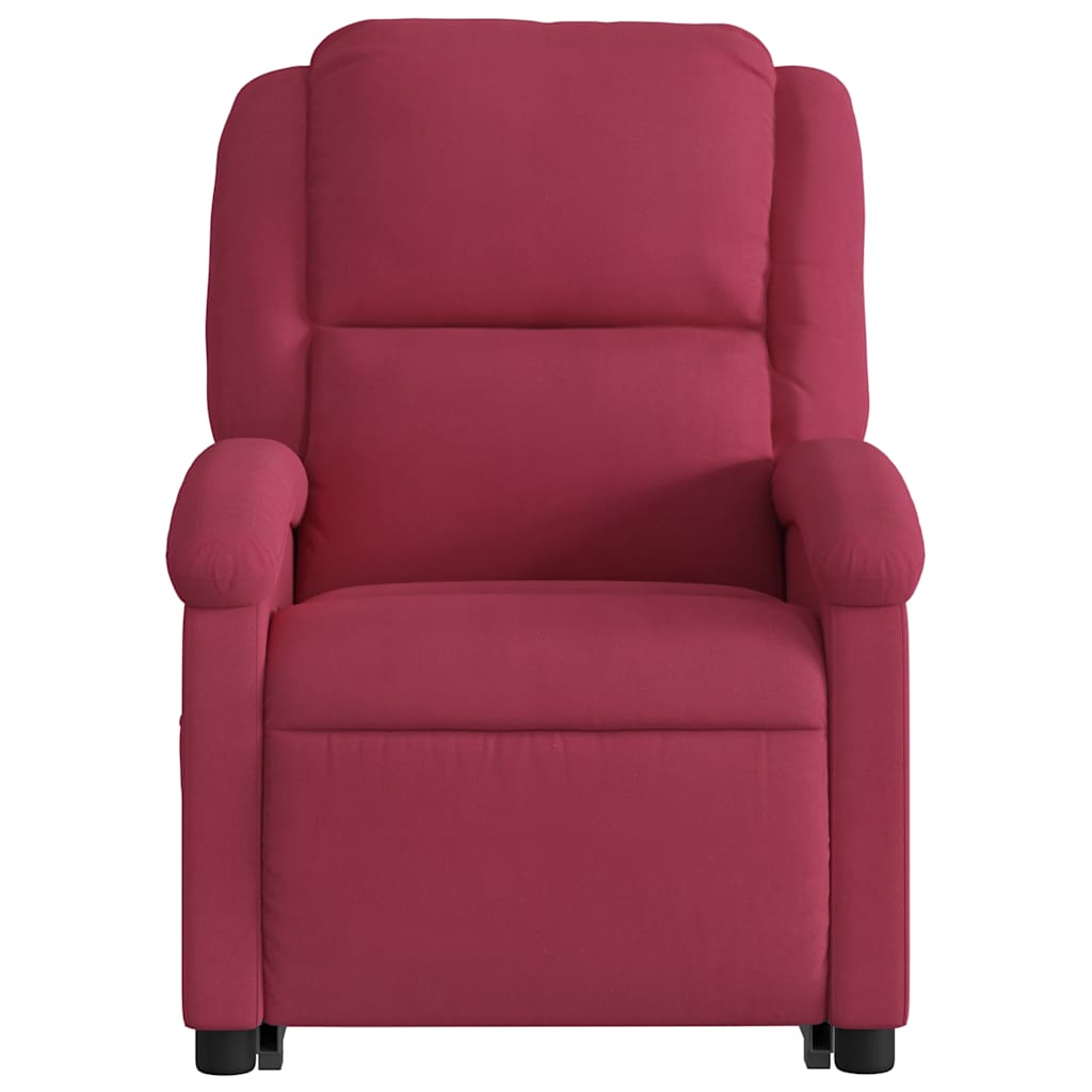 Fauteuil inclinable Rouge bordeaux Velours - XIOS