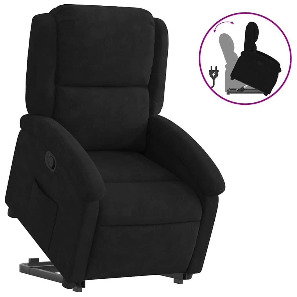 Fauteuil inclinable Noir Velours