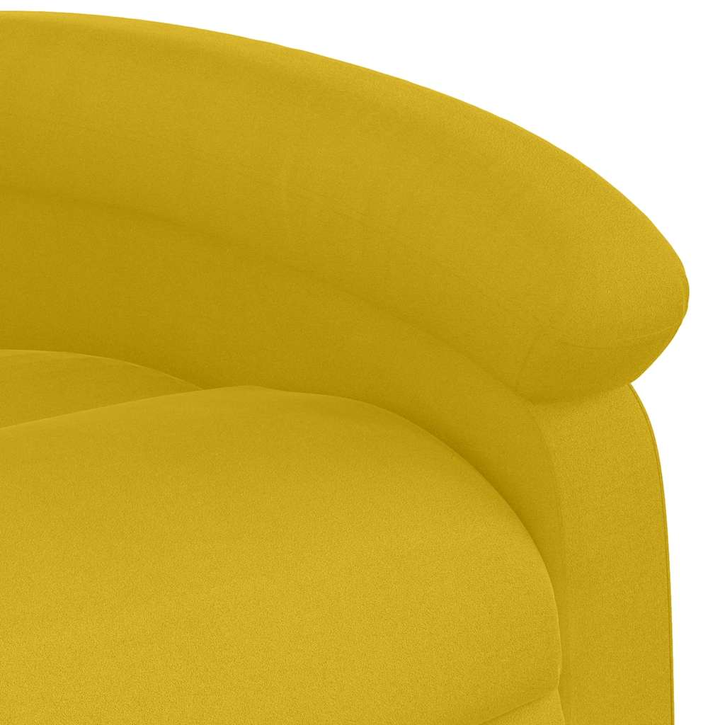 Fauteuil inclinable Jaune Velours - XIOS