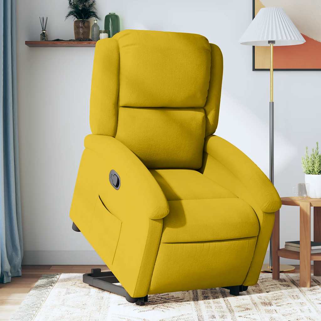Fauteuil inclinable Jaune Velours - XIOS