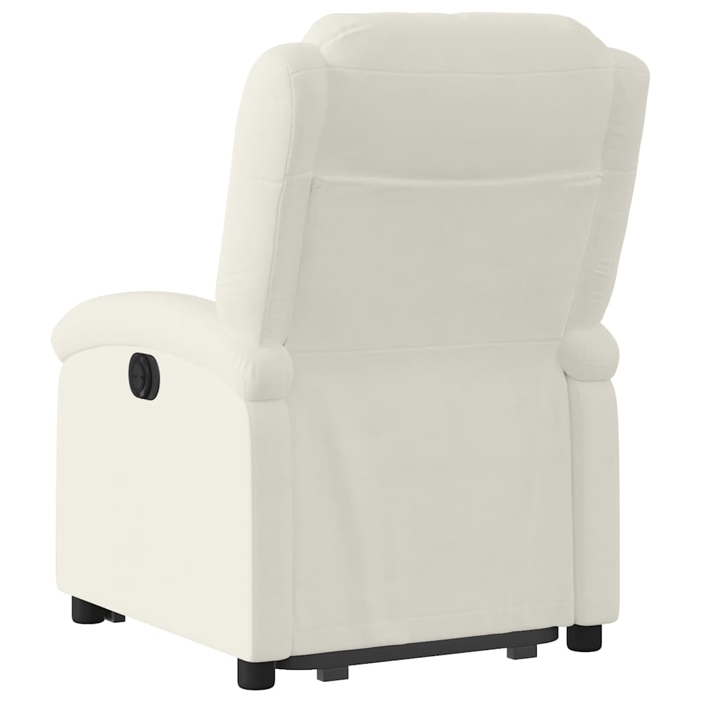Fauteuil inclinable Crème Velours - XIOS