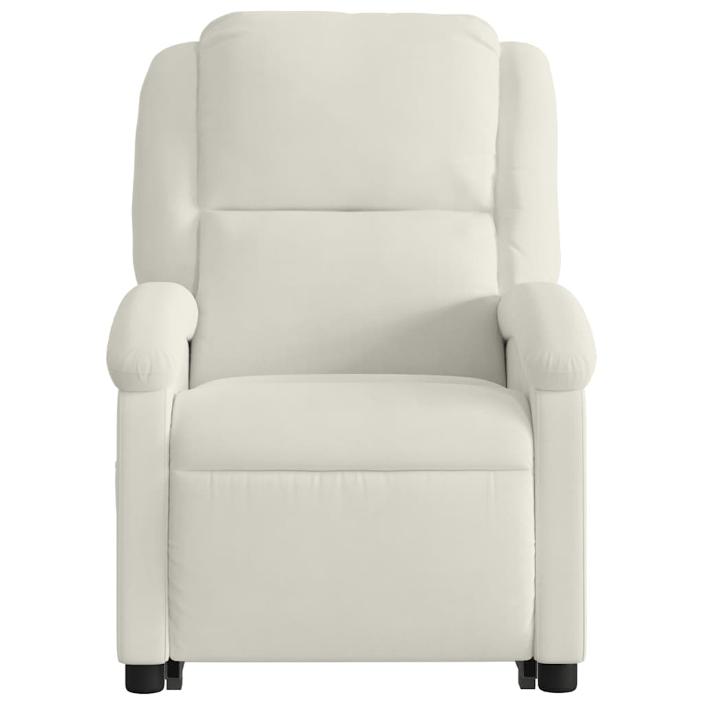 Fauteuil inclinable Crème Velours - XIOS