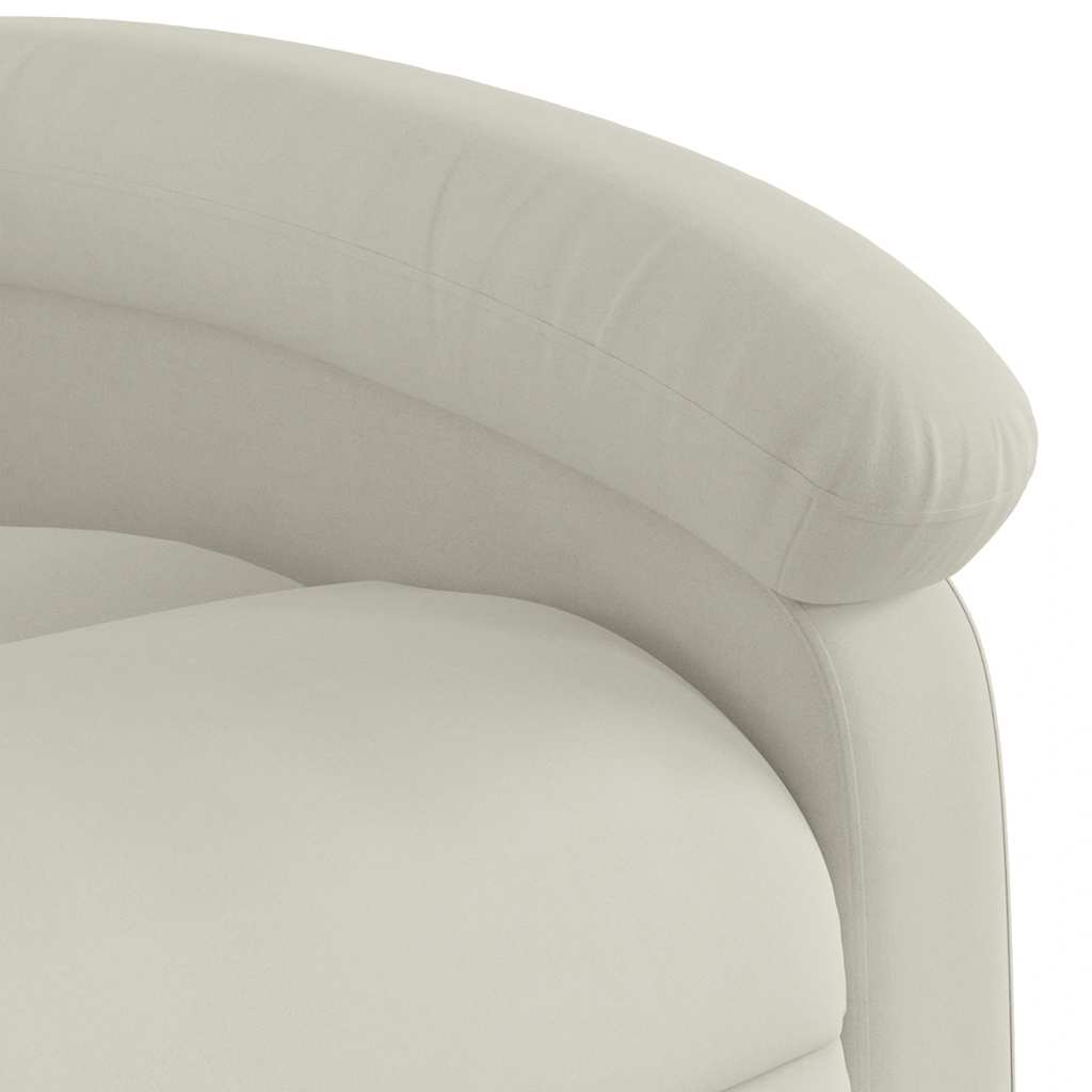Fauteuil inclinable Crème Velours - XIOS