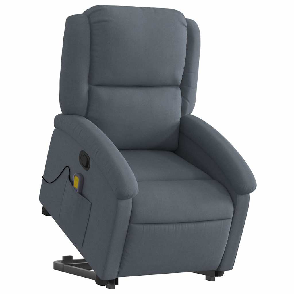 Fauteuil de massage inclinable Gris foncé Velours - XIOS