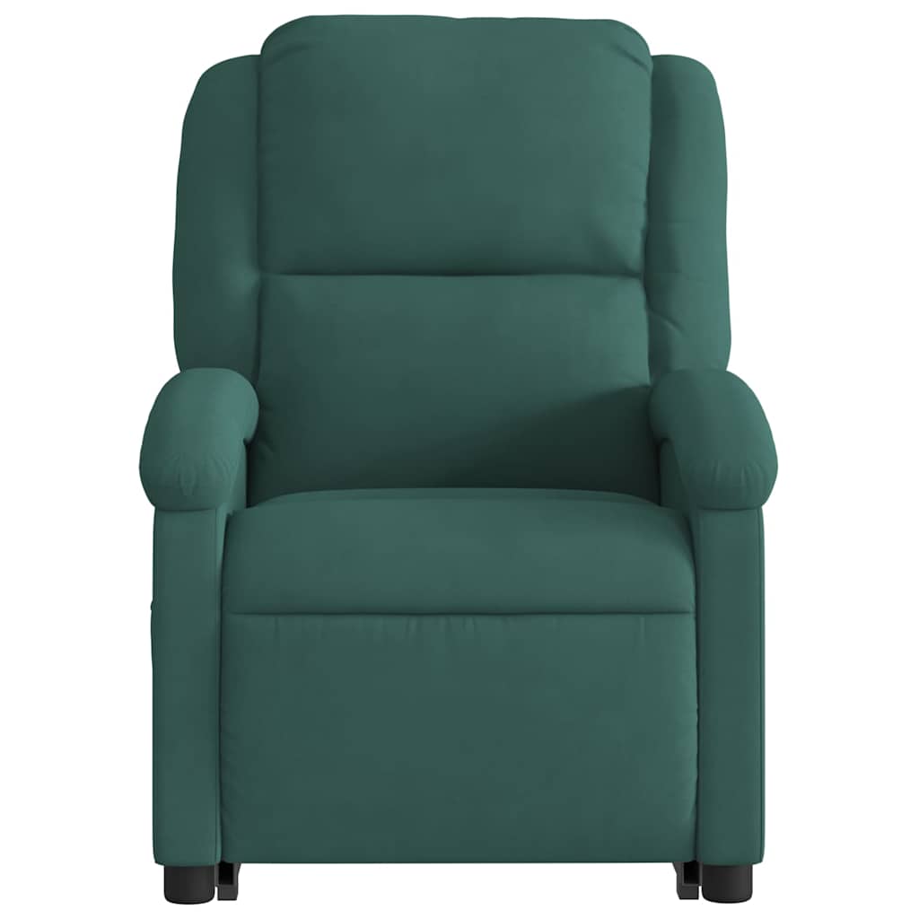 Fauteuil de massage inclinable Vert foncé Velours - XIOS