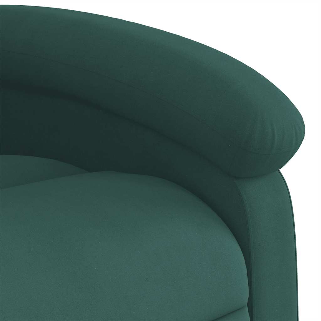 Fauteuil de massage inclinable Vert foncé Velours - XIOS