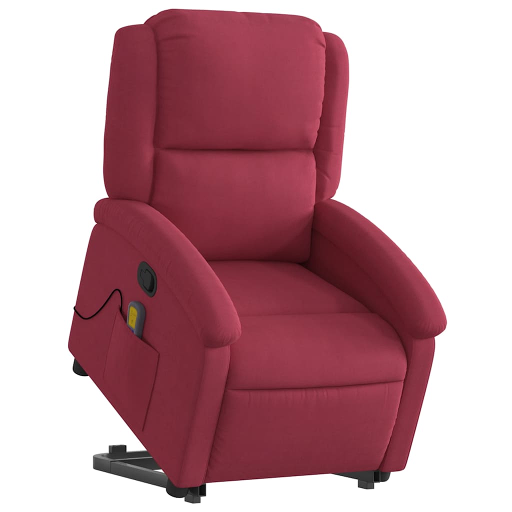Fauteuil de massage inclinable Rouge bordeaux Velours - XIOS