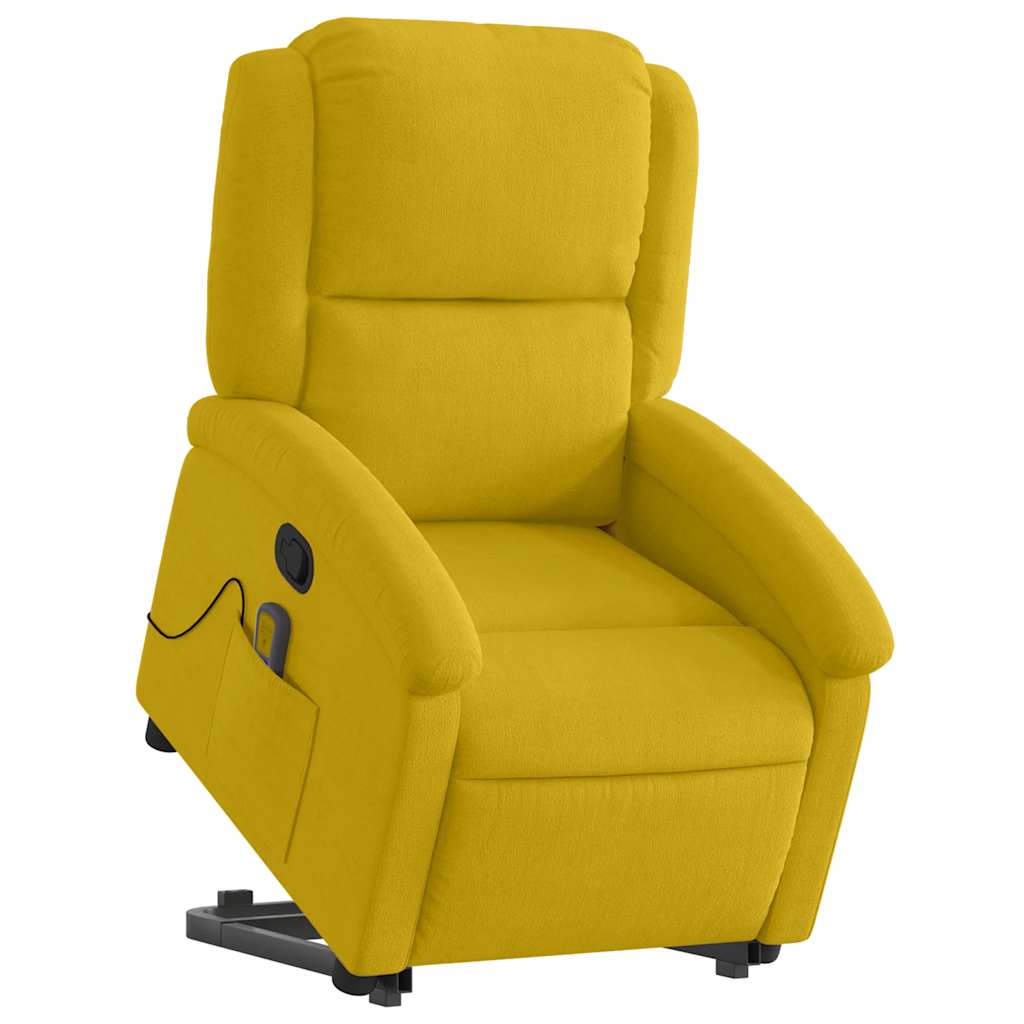 Fauteuil de massage inclinable Jaune Velours - XIOS
