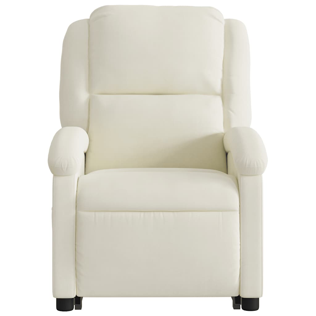 Fauteuil de massage inclinable Crème Velours - XIOS