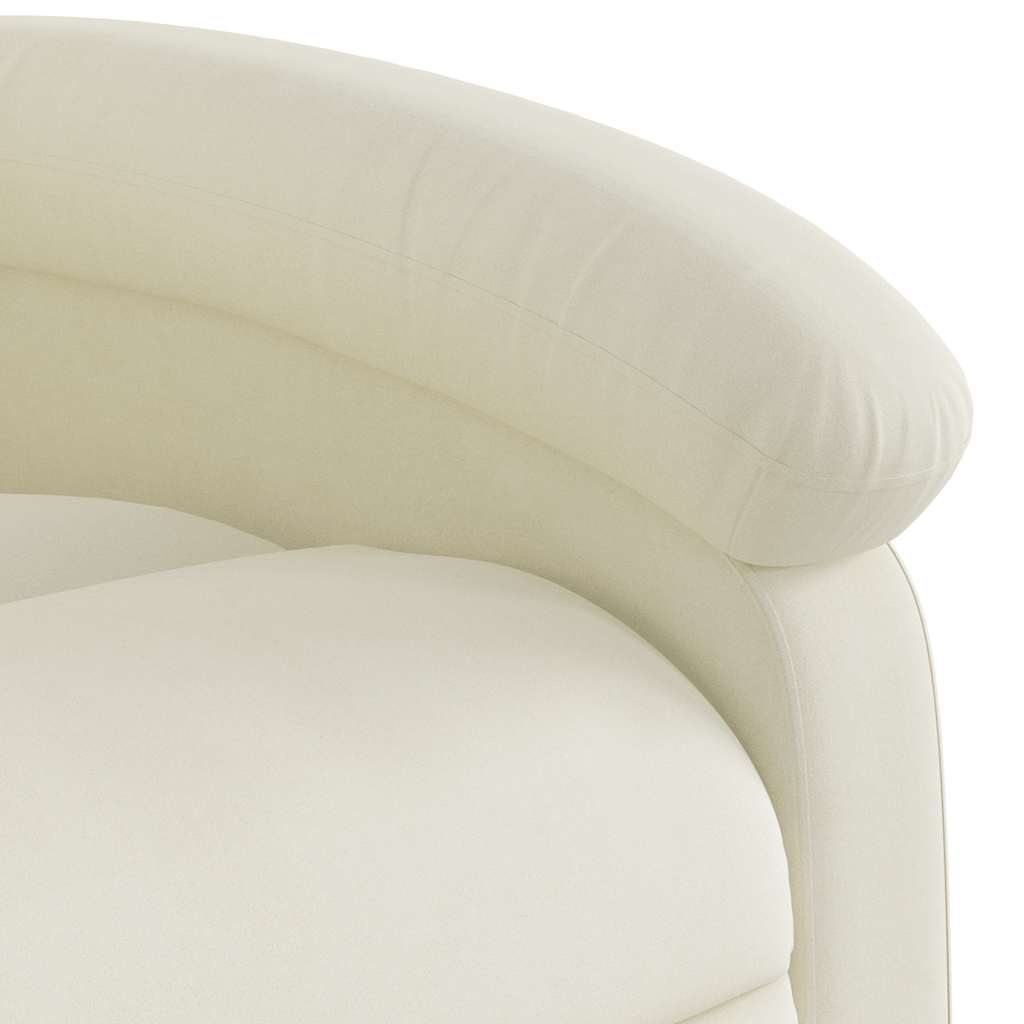 Fauteuil de massage inclinable Crème Velours - XIOS