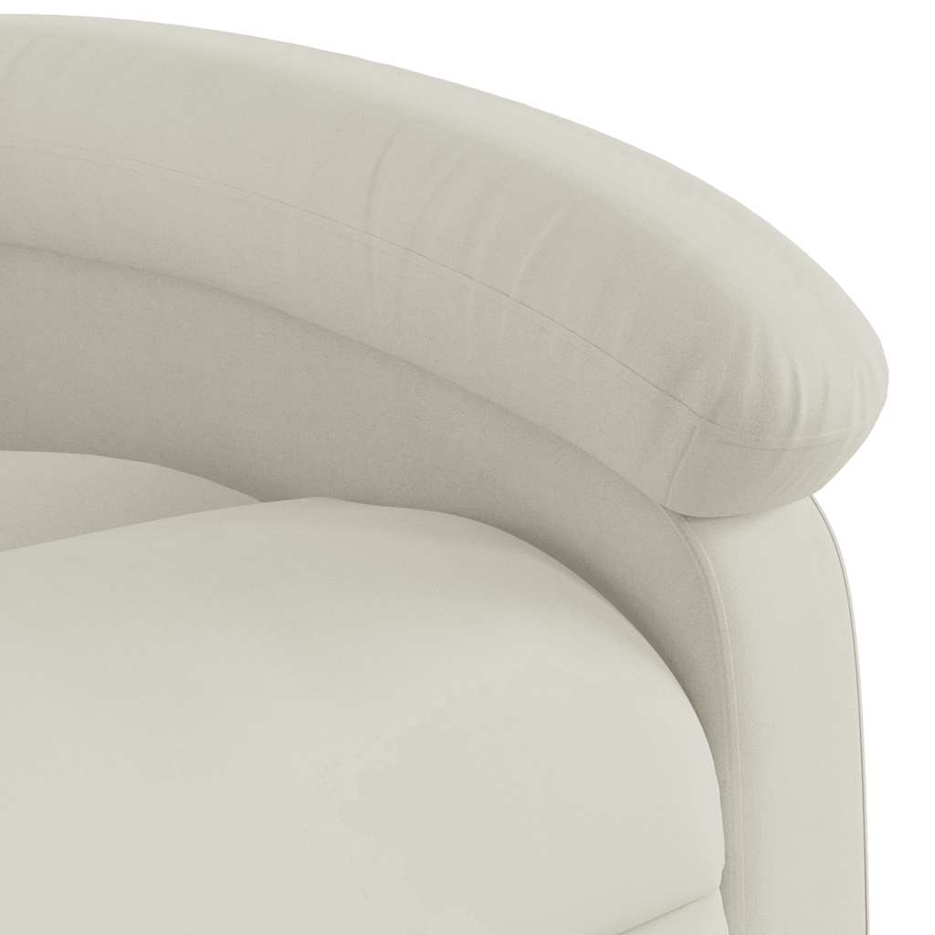 Fauteuil de massage inclinable Crème Velours - XIOS