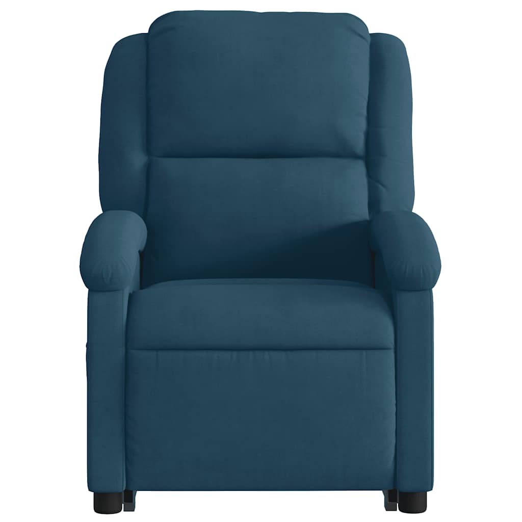 Fauteuil de massage inclinable Bleu Velours - XIOS