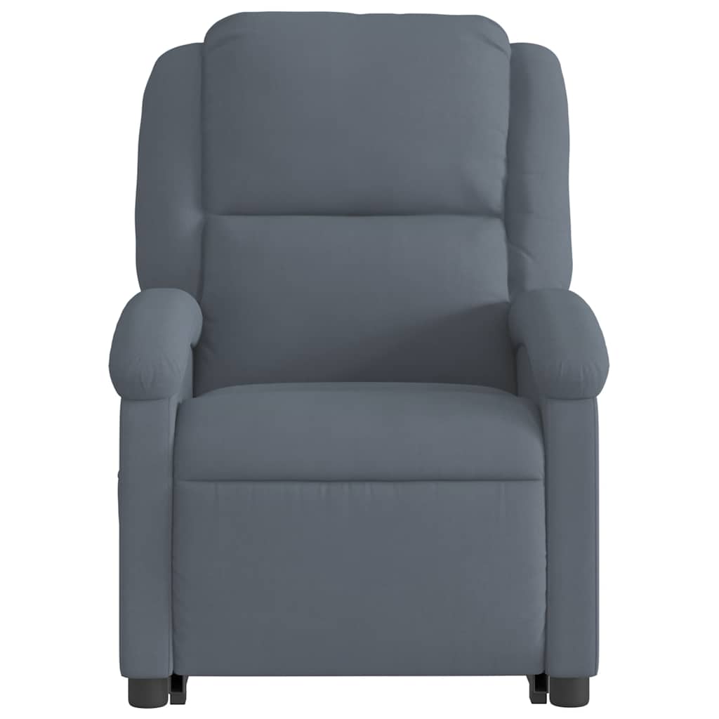 Fauteuil inclinable électrique gris foncé velours - XIOS