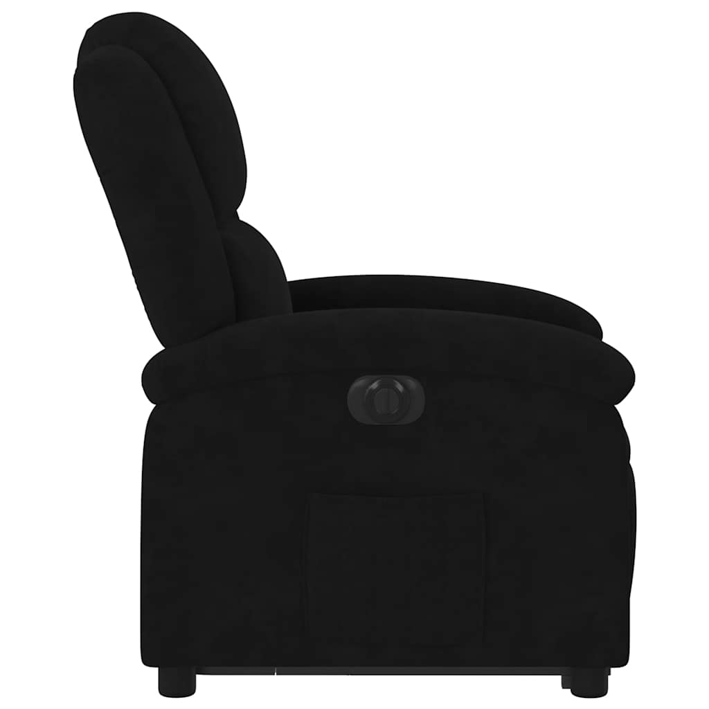 Fauteuil inclinable électrique noir velours - XIOS