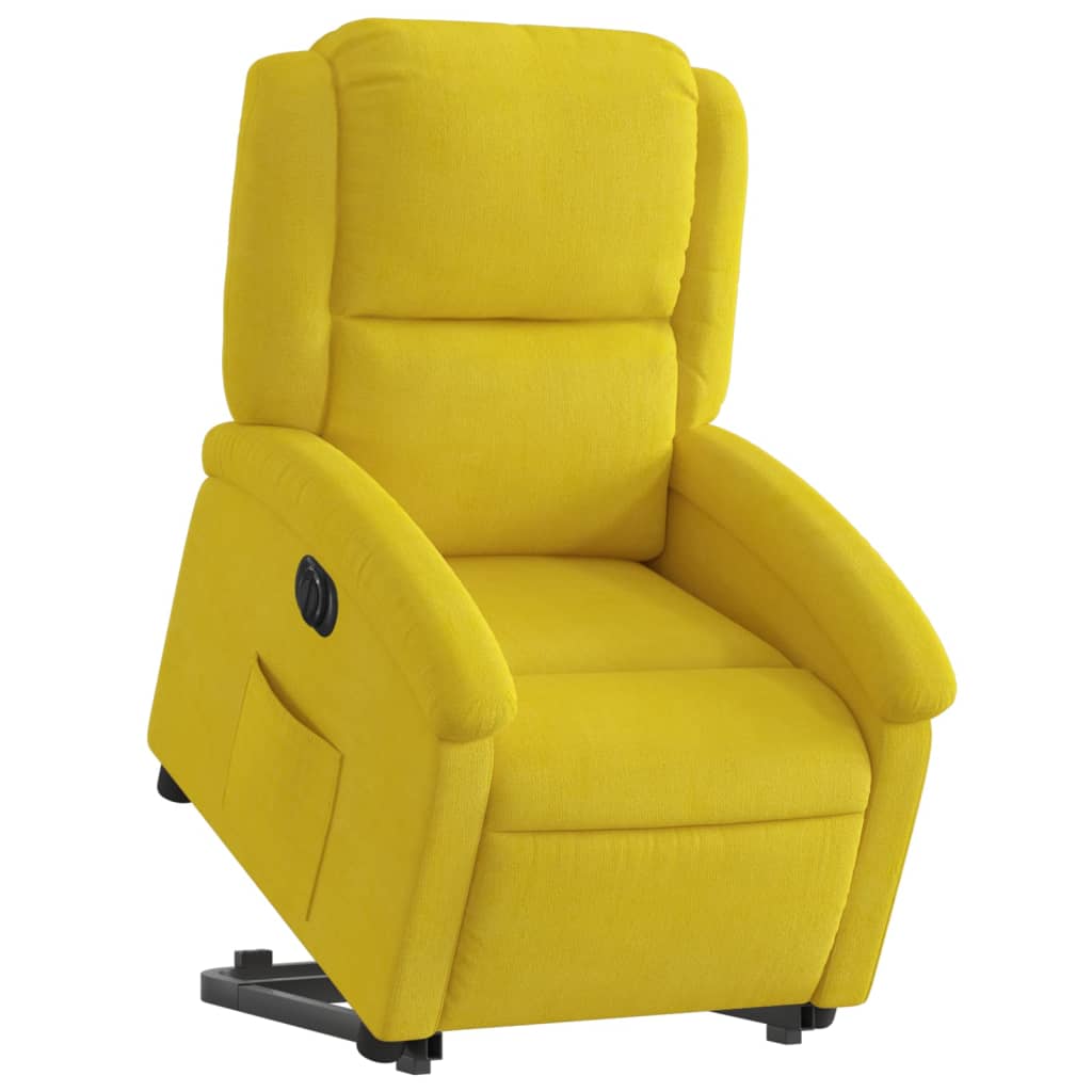 Fauteuil inclinable électrique jaune Velours - XIOS