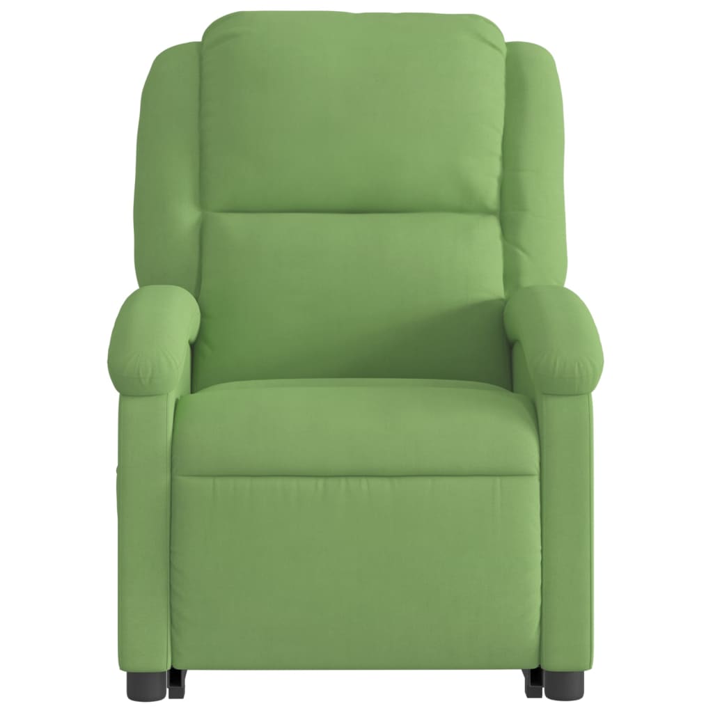 Fauteuil inclinable de massage électrique vert clair velours - XIOS