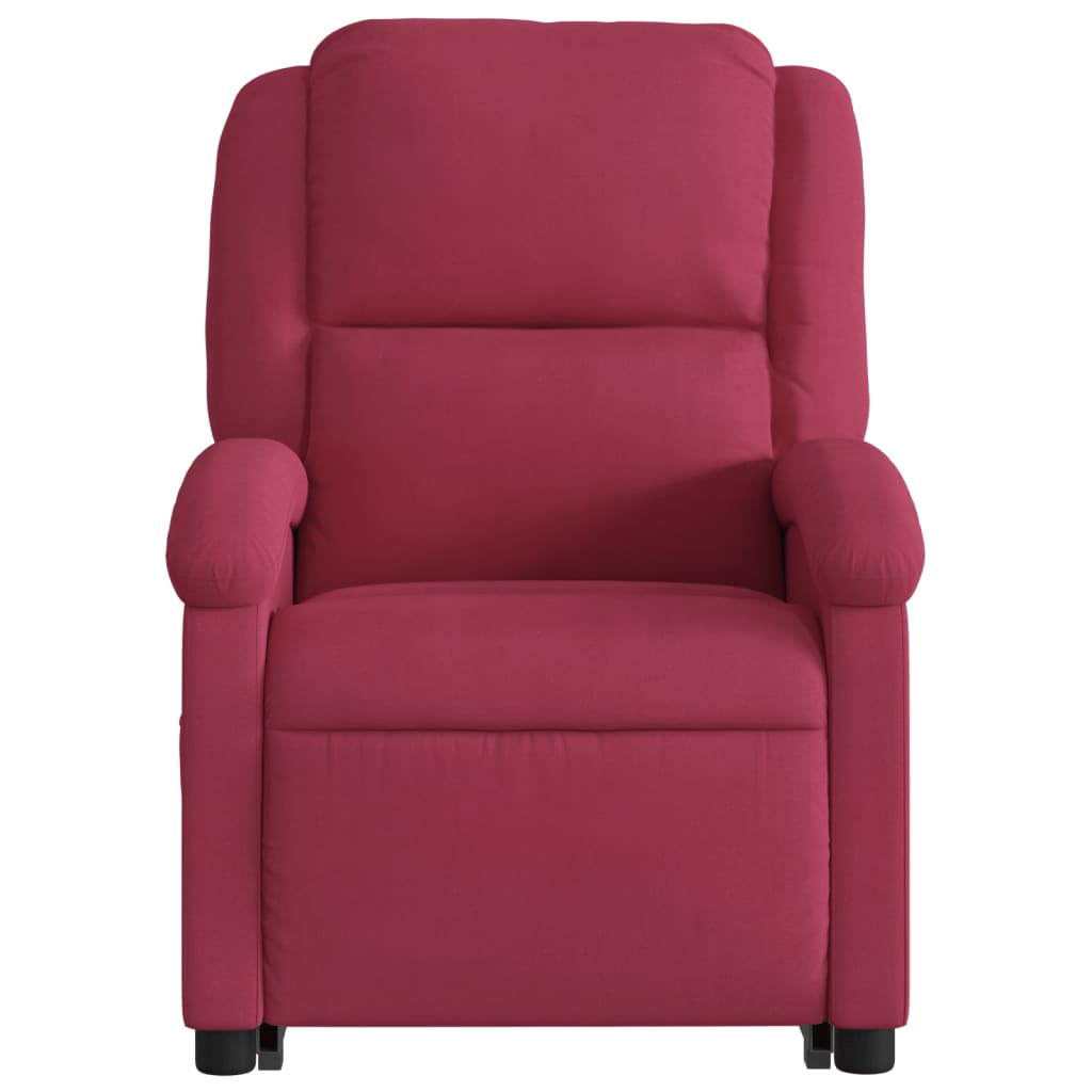 Fauteuil inclinable de massage électrique rouge bordeaux - XIOS