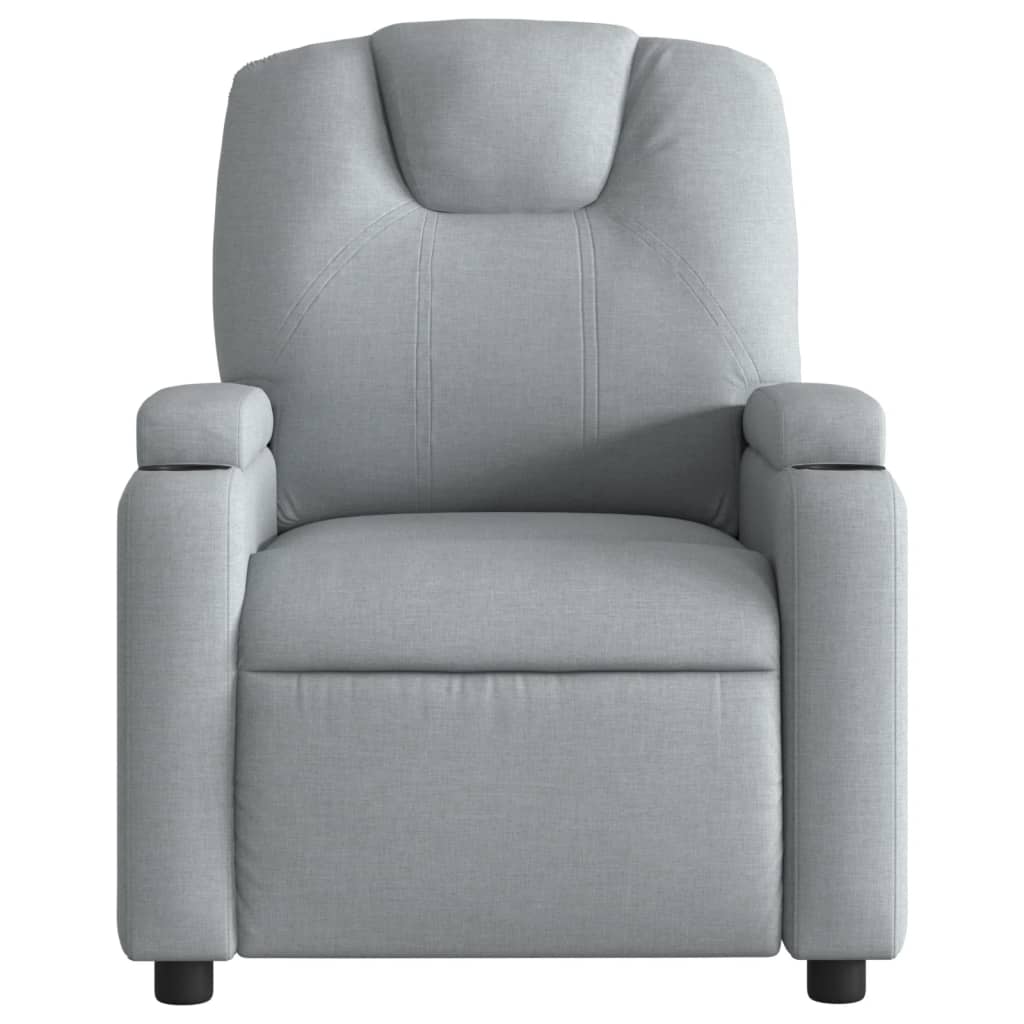 Fauteuil inclinable électrique Gris clair Tissu - XIOS