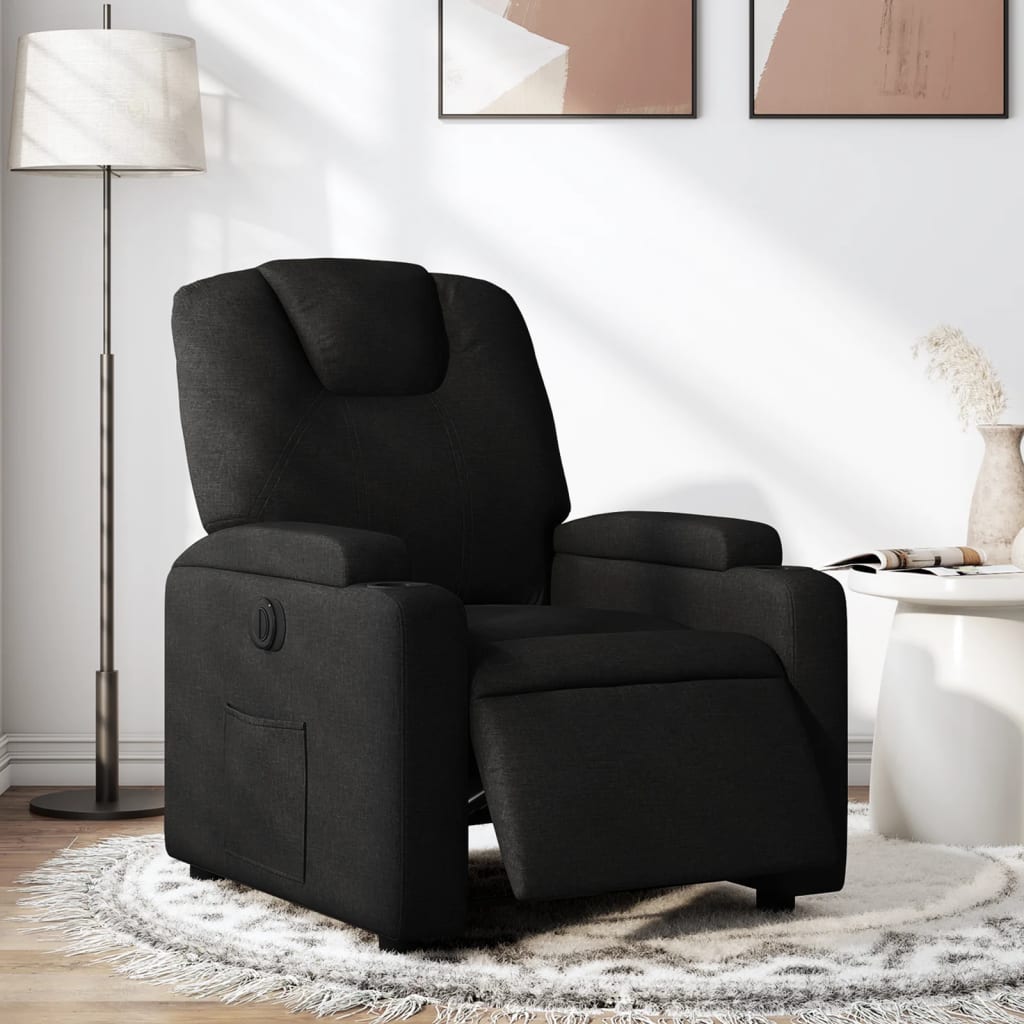 Fauteuil inclinable électrique Noir Tissu - XIOS