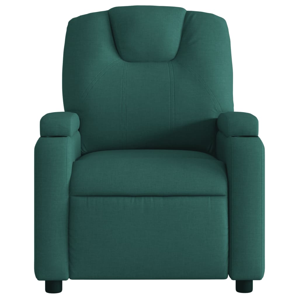Fauteuil inclinable électrique Vert foncé Tissu - XIOS