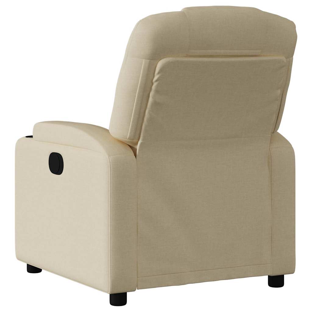 Fauteuil inclinable électrique Crème Tissu - XIOS