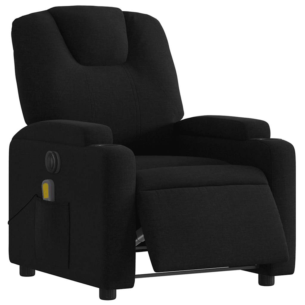 Fauteuil de massage inclinable électrique Noir Tissu - XIOS