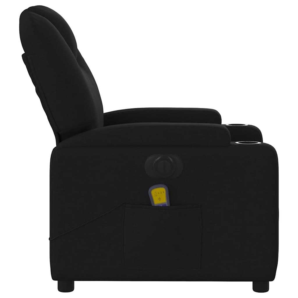 Fauteuil de massage inclinable électrique Noir Tissu - XIOS