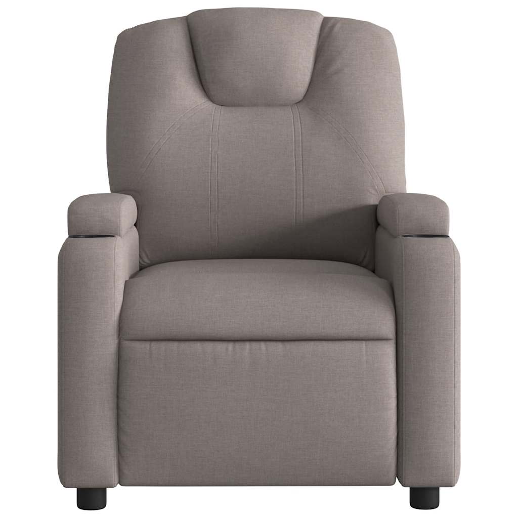 Fauteuil de massage inclinable électrique Taupe Tissu - XIOS