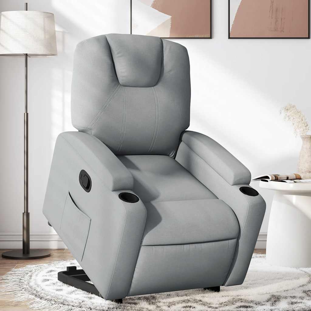 Fauteuil inclinable Gris clair Tissu - XIOS
