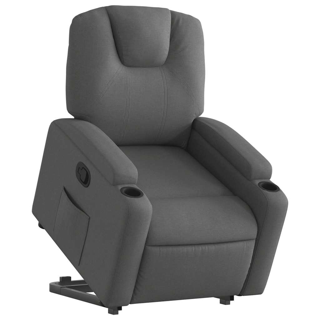 Fauteuil inclinable Gris foncé Tissu - XIOS