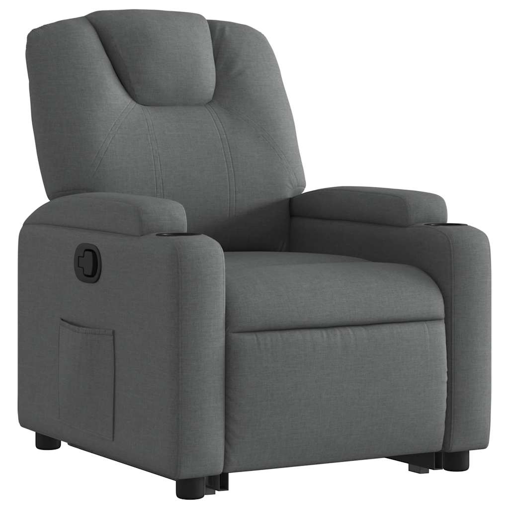 Fauteuil inclinable Gris foncé Tissu - XIOS
