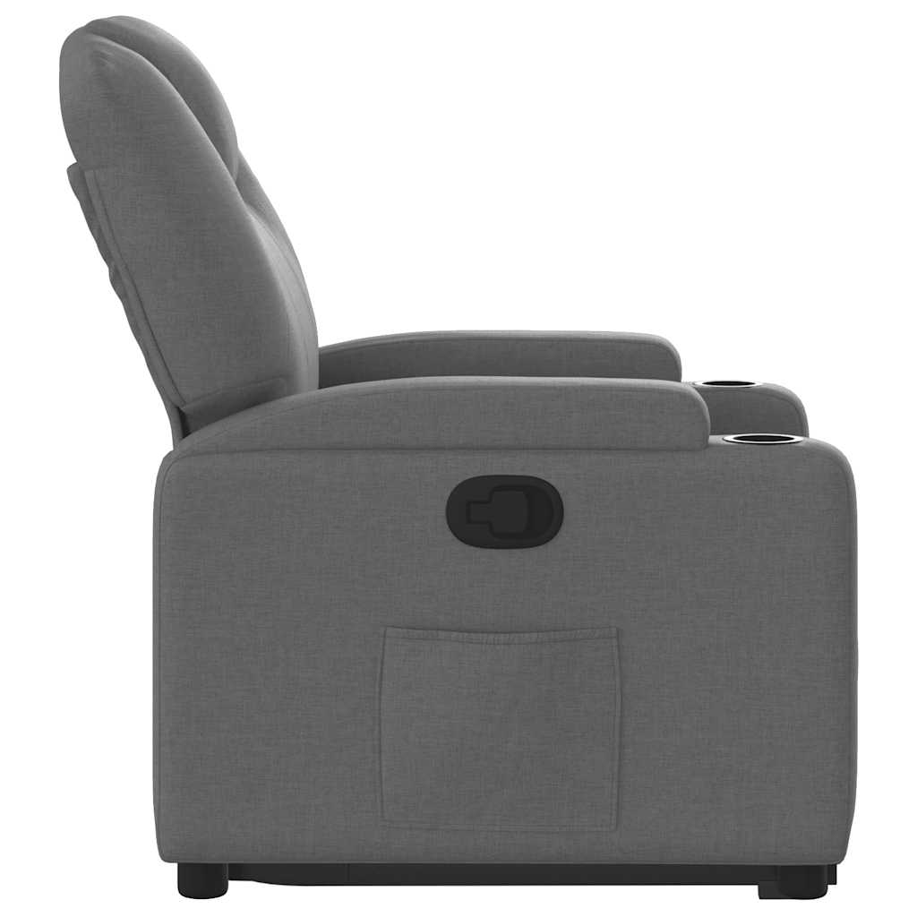 Fauteuil inclinable Gris foncé Tissu - XIOS