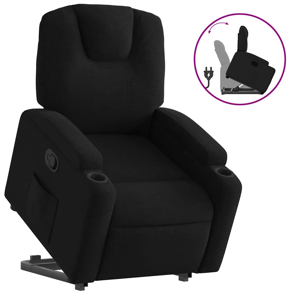 Fauteuil inclinable noir tissu - XIOS