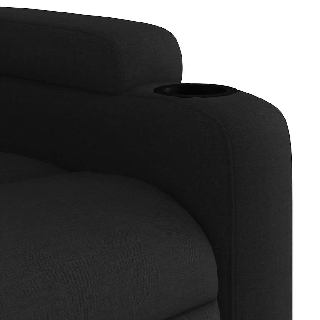 Fauteuil inclinable noir tissu - XIOS