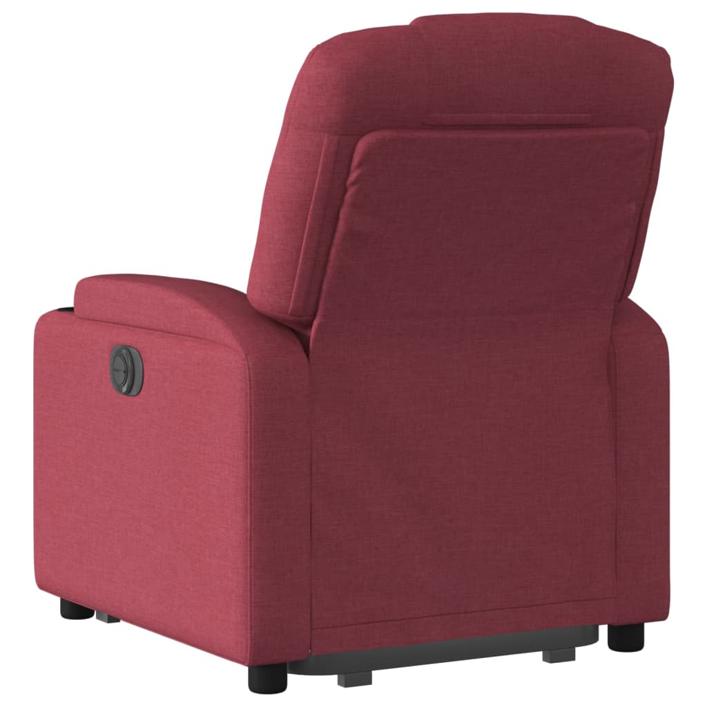 Fauteuil inclinable rouge bordeaux tissu - XIOS
