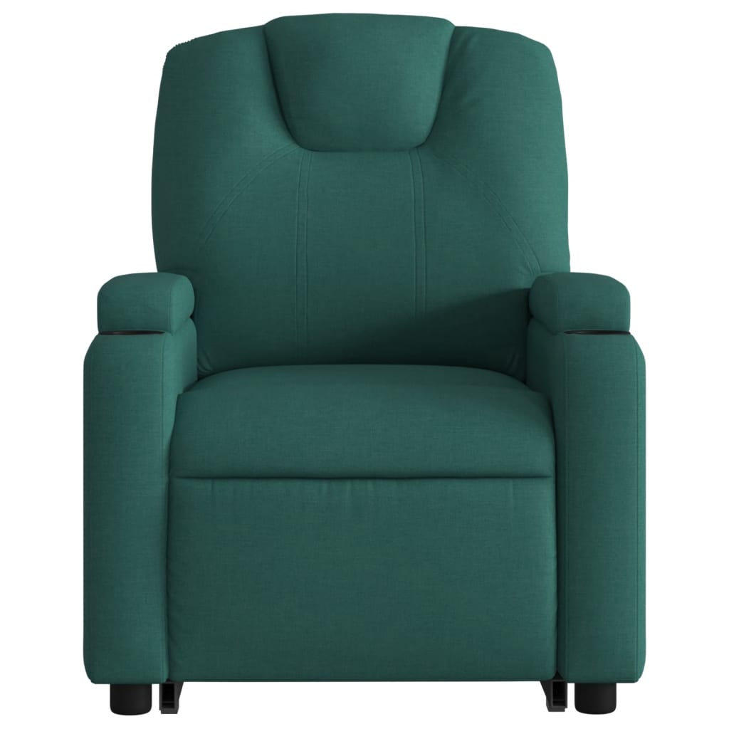 Fauteuil inclinable vert foncé tissu - XIOS