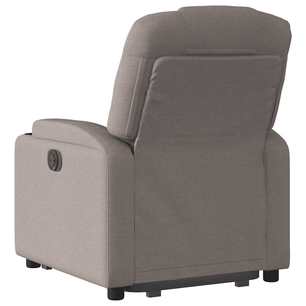 Fauteuil inclinable taupe tissu - XIOS