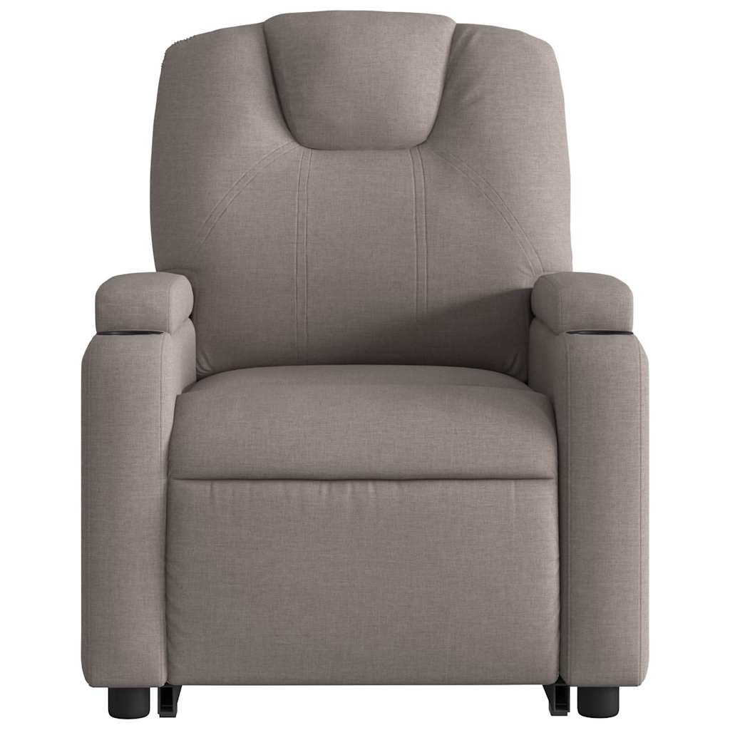 Fauteuil inclinable taupe tissu - XIOS