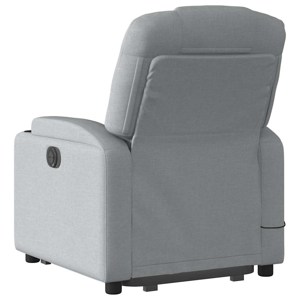 Fauteuil de massage inclinable Gris clair Tissu - XIOS
